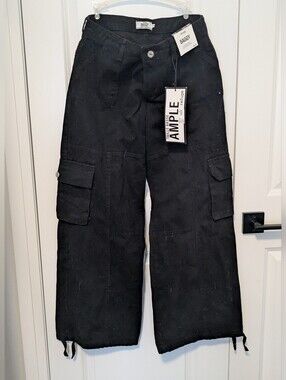 Black Baggy Cargo Pants